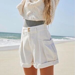 Free People Canyon Moon Corduroy Cargo Shorts